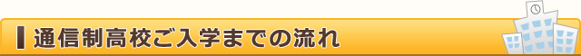 通信制高校ご入学までの流れ