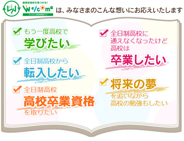 通信制高校の特徴