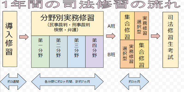 司法修習の流れ