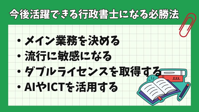 今後活躍できる行政書士になる必勝法