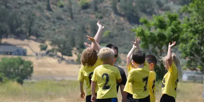 サッカーチームの子ども