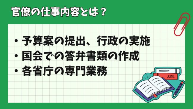 官僚の仕事内容