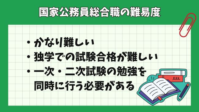 国家公務員総合職試験の難易度